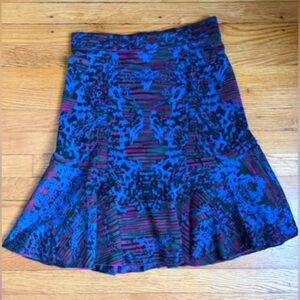 Missoni Vibrant Blue and Black A-Line Skirt